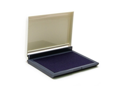Штемпельная подушка с синими чернилами (для ручных печатей и штампов